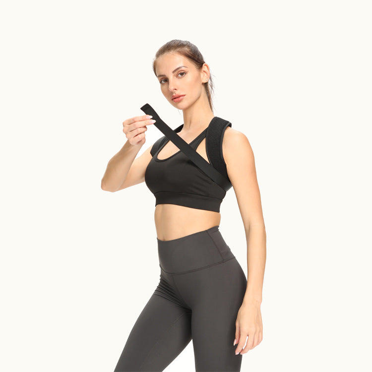 Posture Corrector Back Brace — back view showing spine alignment support