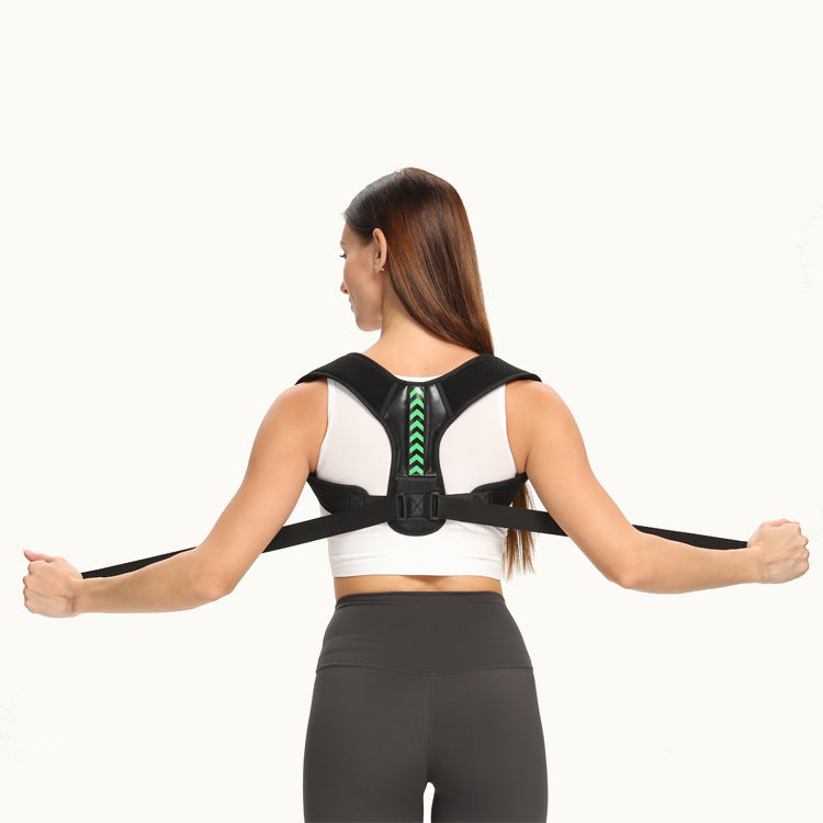 Posture Corrector Back Brace — front view showing adjustable shoulder straps