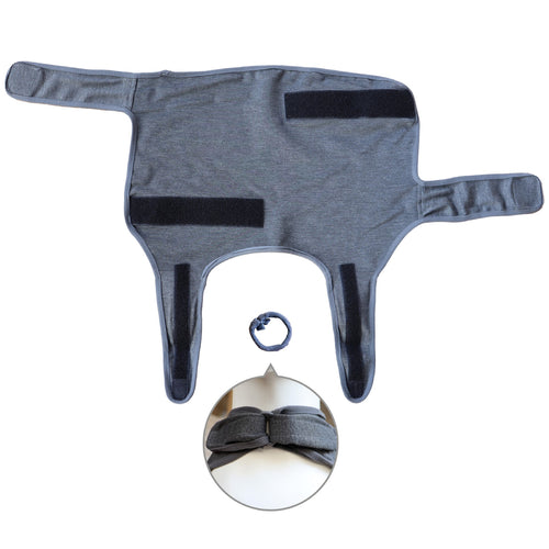 Dog Anxiety Relief Vest — side profile showing snug chest wrap fit