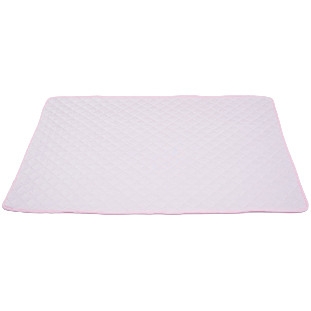 Pet cooling mat in grey — non-toxic gel interior safe for dogs and cats