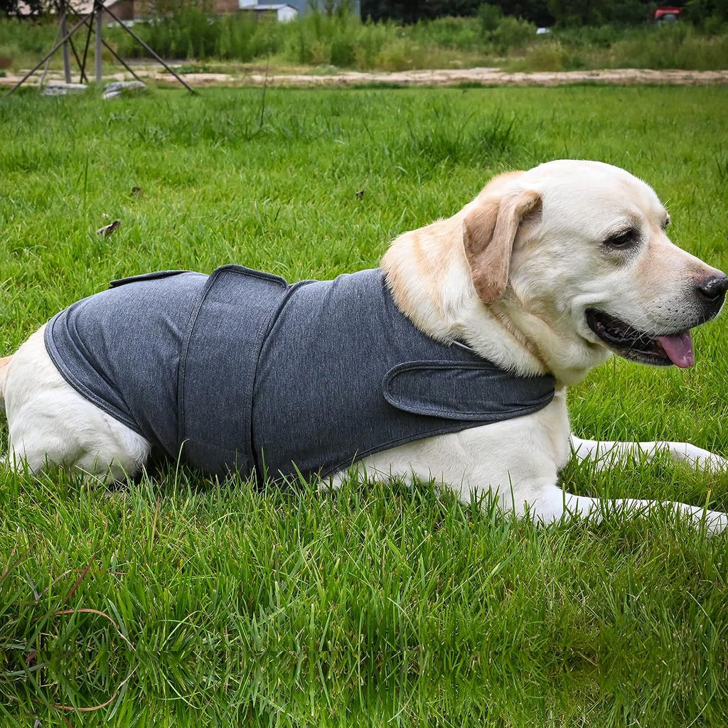 Dog Anxiety Relief Vest — velcro strap close-up showing easy fastening